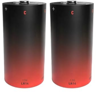 Pila alcalina Tipo LR14-C, 1.5V, Alta duración, Ideal para Dispositivos electrónicos y Juguetes.