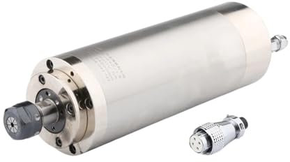 PMZZHUPVR CNC Spindle Motor 1.5KW Water-Cooled Spindle 4 Ceramic Ball Bearings 220V ER16 400HZ For CNC Milling Machine Metal(1.5kw 85mm ER16)