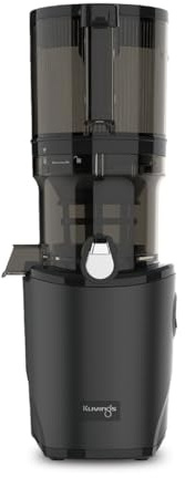 Kuvings | Extracteur de jus Mains libres AUTO8 | Découpe automatique des fruits et légumes entiers | Panier 2L | Nettoyage facile | Noir