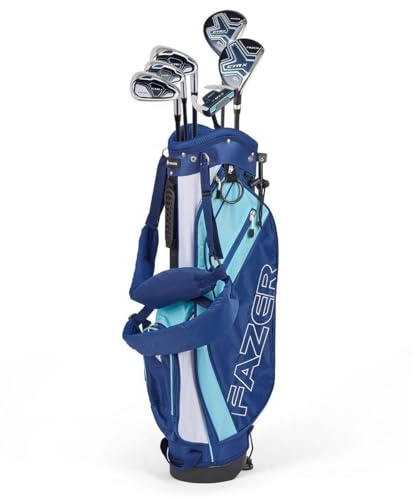 Fazer CTRX Ladies Graphite 6 Piece Golf Club Package Set with Stand Bag – Beginner Friendly Womens Half Set – Right Handed