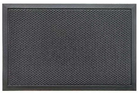 Nicoman 3D Mesh Door Mat, Heavy-Duty Dirt Trapper Floor Matt for Indoor/Outdoor, Entrance Patios Garden Garages, Low-Profile, Non-Slip, Machine Washable, Charcoal 60x40cm (24x16inches)