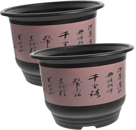 BESTonZON 2pezzi Fioriera in Plastica Per Vaso Per Piante Da Interno Di Drenaggio Adatto Per Decorazioni Primaverili Da Esterno Per Soggiorno Giardino Ufficio
