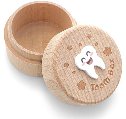Minfuerang Dibujos Animados Caja Guardar Dientes (Tipo A) | Caja para Dientes de Leche con un Bonito Motivo Ideal para Bautizos,Cumpleaños y Regalos Nuevos Padres