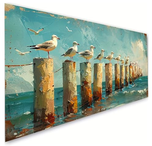 Diamond Painting Adultos,5D Pintura Diamante Animal Dibujos con Diamantes 30x60cm,DIY Cuadro Diamantes Pilotes madera Diamond Art Bordado Punto de Cruz Puzzle Manualidades Niña,Decoracion Pared G2-482