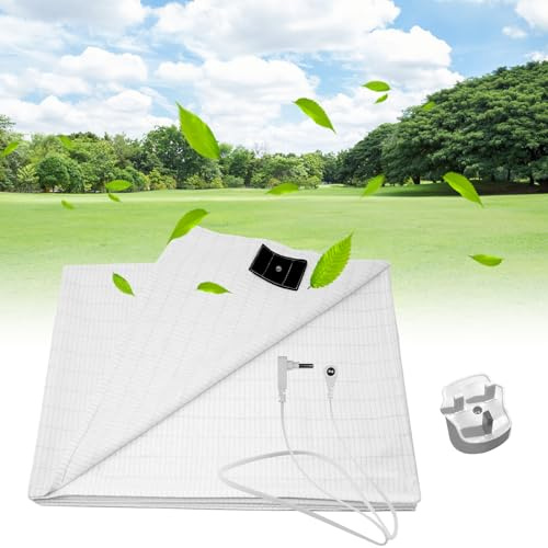 Grounding Bed Sheet, Grounding sheet, Grounding Bed Sheet With 10% Silver Fiber & 90% Organic Cotton, Natural Wellness And Healthy Earth Energy Mat