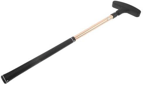 OFFSCH Putter de Golf Telescópico Ajustable Oro Agarre Antideslizante para Diestros y Zurdos Portátil y Compacto para Práctica de Golf Interior y Exterior Equipo Hombres y Mujeres