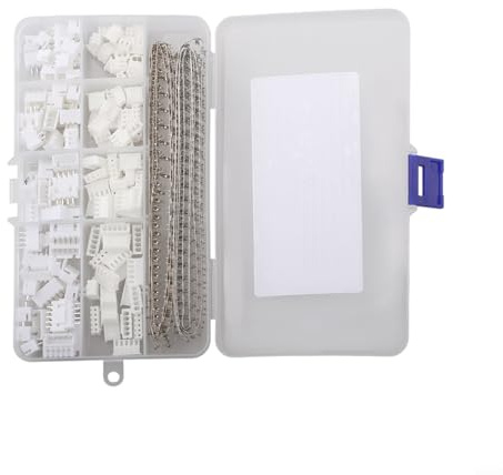 2.54mm Pitch XH2.54 Terminal Kit with 560pcs Male/Female Pin Headers, Housings & Connectors for Arduino, Breadboards and DIY