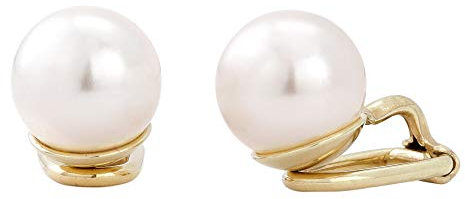 Traveller Ohrclip - Damen - Goldfarben - Perle - 10 mm - Creme - 22kt vergoldet - 714010