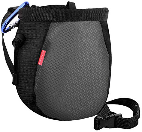 Rhino Valley Climbing Chalk Bag No Leak Drawstring with Adjustable Belt