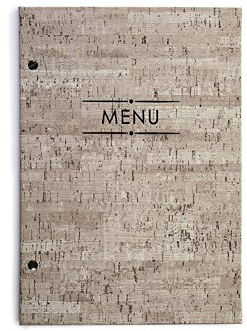 Lacor Tomasso Collection 28351 - Porta menù realizzato in similpelle con viti esterne, termosaldate, 23 x 32 cm, formato A4