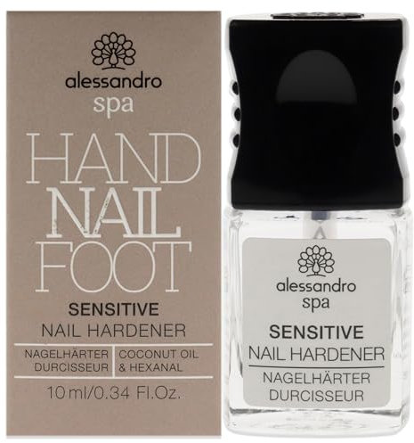 alessandro Spa Sensitive Nail Hardener - Formaldehydfreier Nagelhärter, stärkt brüchige und dünne Nägel, 10 ml