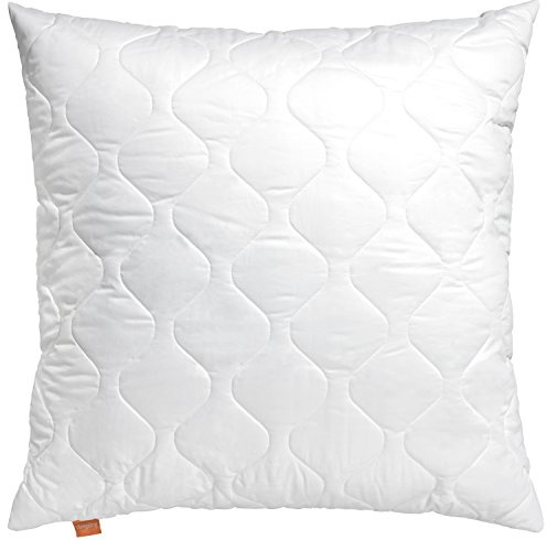 sleepling 197133 Oreiller Extra Ferme | Remplissage 750 GR. | Fabriqué en UE | Lavable jusqu'à 60 degrés | Oekotex 100 | 60 x 60 cm, Blanc