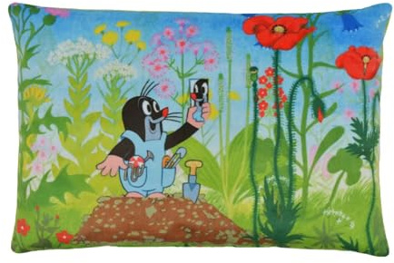 Kissen der kleine Maulwurf mit Hose, 32x21cm - Kinderkissen