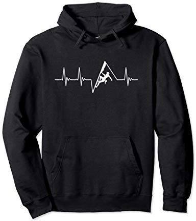 Bouldern Herzschlag Klettern Freiklettern Felsklettern Pullover Hoodie