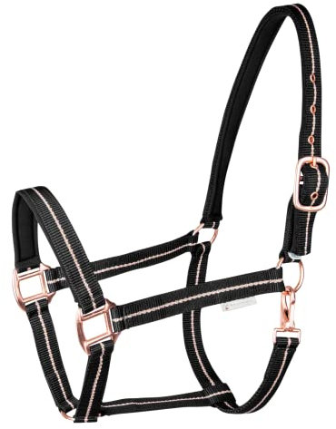 WALDHAUSEN Halfter Rosé, WB, schwarz