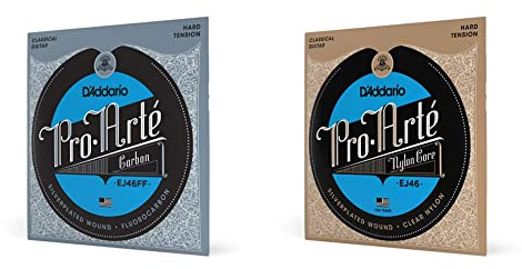 D'Addario Gitarrensaiten Konzertgitarre | Akustikgitarre | EJ46FF Pro Arte Carbon Classical Saiten & Gitarrensaiten Konzertgitarre | Nylon Gitarren Saiten | Nylonsaiten | EJ46