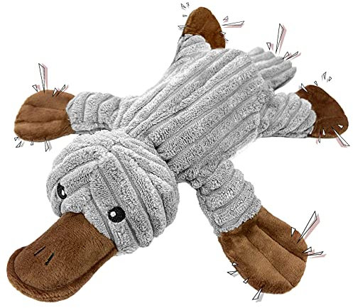 Hundespielzeug, Langlebiges Tauziehen Plüsch Hunde Spielzeug Welpenspielzeug mit Crinkle-Papier und Hundeseil, Robust Hundekauspielzeug Intelligenz für Welpen, kleine, mittlere, große Hunde