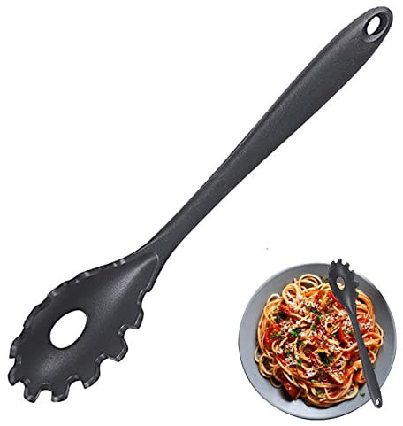 Cucchiaio di pasta - Cucchiaio per pasta durevole per uso alimentare con impugnatura ergonomica - Cucchiaio per spaghetti gustoso antiaderente per cucina e ristorante Langya