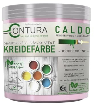 Contura BeGreen 250ml. Kreidefarbe Shabby Chic Möbellack Lack Möbel Farbe Holzlack Natur (07 Girls Rosa)