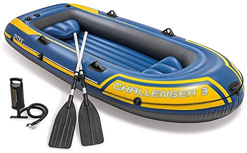 OLOTU Geräumig Abriebfestes aufblasbares Kajak-Set mit Pumpe und Rudern, aufblasbares Boot, tragbares schwimmendes Wasserfloß für den Außenbereich Aufblasbar