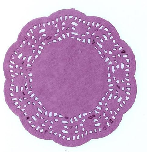 QIUMING 100 pièces 4.5 Couleurs mélangées Dentelle Papier napperons/napperons pour fête de Mariage décoration Fournitures Scrapbooking Papier Artisanat