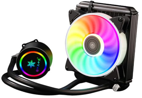 jojofuny Gaming Pc Cpu Cooler Radiator Water Cooled Heat Sink Fast Heat Dissipation Quiet Operation Low Noise