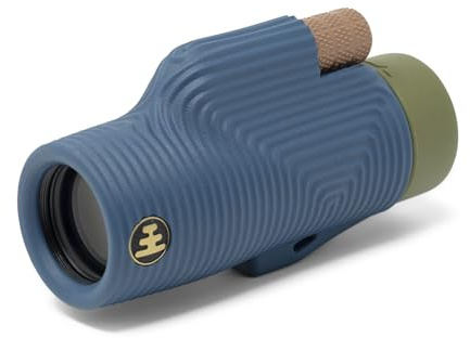 Nocs Provisions zoomtub 8 x 32 monokulärt teleskop | Lätt, kompakt, 8 x förstoring, brett synfält för fågelskådning, jakt, vandring och andra utomhusaktiviteter - Indigo Blue II
