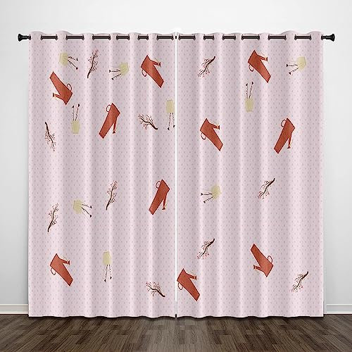 3D Verdunkelungsvorhang Ösen Rosa Karikatur Süß,2Er Set Gardinen Wohnzimmer Gardinen Blickdicht Kinder Vorhänge Schlafzimmer Dekoschals Gardine 2 X 70 X 160 cm -9V5K2G9I7W2G1D2K6W2V6G4N3G6V3B7D8B4B5G