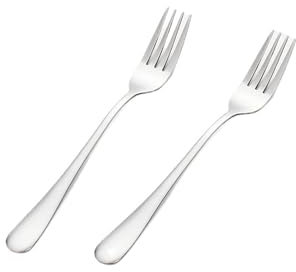 OZXLH 1/3/4/5/6 Pieces Gold Dessert Fork Set Stainless Steel Fruit Fork Ice Cream Cake Tea Fork For Home Tea Party Mirror Tableware(3pcs Rose Gold)