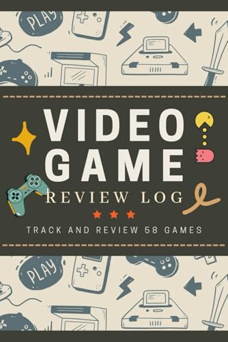Video Game Review Log: Gaming Record and Critique Journal to Write in Summaries, Thoughts & Ratings | Gamer's Tracker Notebook for Game Enthusiasts, Streamers & Casual Players