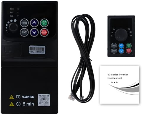 DEWIN Azionamento a Frequenza Variabile VFD,0.75KW 220V Ingresso Monofase Uscita Trifase,Convertitore di Frequenza 220v Monofase Inverter CNC a Frequenza Variabile