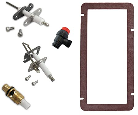 HTS - Boiler Full Service Kit Fits Ideal Boilers - Gasket & Pressure Relief Valve & Electrodes & Cartridges 175591 175592 176610 175661 175572