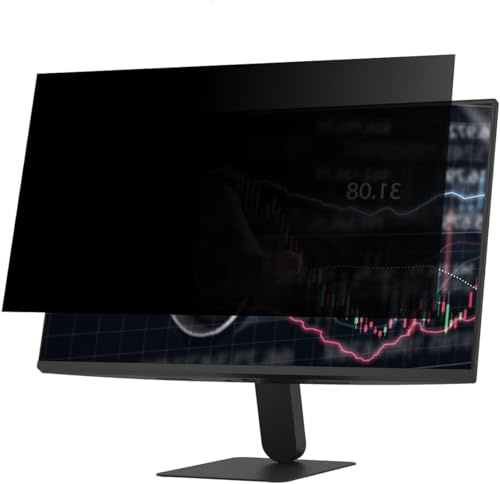 XINDERS Privacy Screen for Computer Monitor Eye Protection Anti Glare Blue Light Monitor Privacy Shield Screen 23 Inch 16:9 Aspect Ratio, 2-Pack