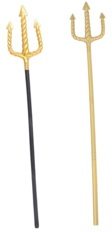 Gatuida 2 pezzi Diavolo con Finitura Vintage Accessorio Cosplay Demonio per Forcone Leggero e Portatile per Performance e Feste Halloween