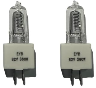 ASMSLIT 2 Pack EYB 82V 360W T3.5 G5.3 2-Pin Tungsten Halogen Lamp