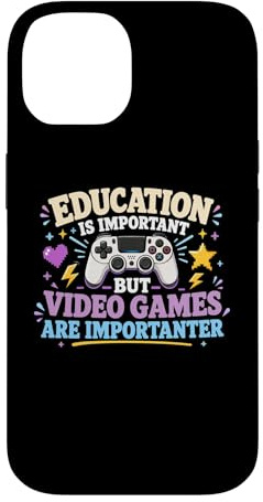 Student Gamer Video Games School Gaming Humor Controller Case for iPhone 14