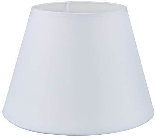 Sinta 30cm/12 Lampenschirme Baumwolle Stoff Moderne Ersatz Lichtschirm Lampenschrim für E14/E27 Ersatzschirm Tischlampe Nachttischlampe Wandlampe,Weiss