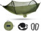 BTRWOR Hängematte, Hängematte Outdoor mit Moskitonetz | Nylon Camping Reisehängematte | 300kg Traglast | 260x140cm | Campingzubehör für draußen, drinnen mit Baumgurten (Olive)