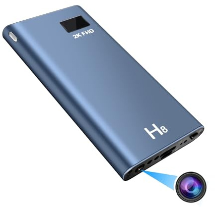 SpionProfi 2k minikamera, videoljudinspelning powerbank övervakningskamera bärbar liten kamera kamera kamera