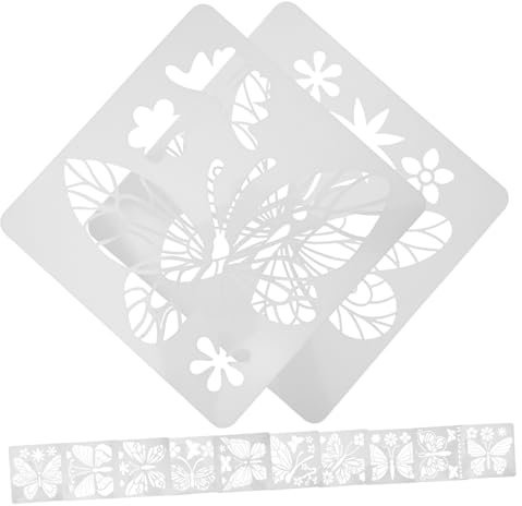 VILLCASE 24stücke Teiliges Schmetterling Stencil Für Diy Malerei Wiederverwendbare Vorlage Aus Hochwertigem Material Handliche Für Wandgestaltung Bastelprojekte Und Kreative Kunsthandwerke