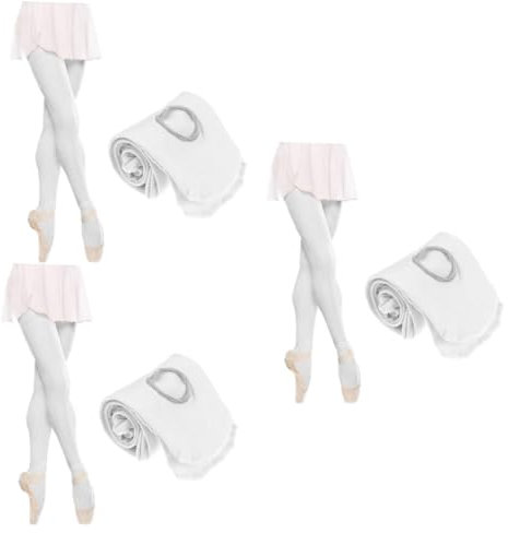 SOIMISS 3stücke Ballett-Strumpfhosen Für Erwachsene Und Mädchen Weiße rutschfeste Tanzstrumpfhosen Mit Hervorragender Elastizität Und Strapazierfähigem Samtigem Material Für