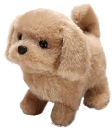 Duroecsain Jouet Chien Qui Marche, Peluche Interactive, Marche, Aboie et Remue Sa Queue, Aboie et Marche, Dès 2 Ans