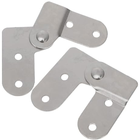 2pcs Iron Folding Ladder Joint Silver Hardware Replacement