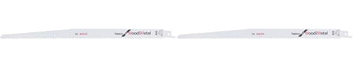Bosch Accessories DIY Säbelsägeblatt Heavy for Wood and Metal zum Sägen in Holz und Metall (2 Stück, S 1411 DF) (Packung mit 2)