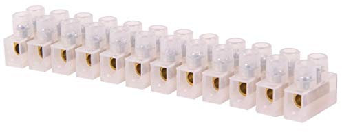Terminal Block, Electrical Block Connector, 12 Position Wire Terminal Strip (15Amp, 3Pack)