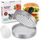 HEPAZ Presse à Burger,en Aluminium avec 100 Disques de Cire Presses à Hamburger, pour Hamburger, Patties, BBQ, Presse à Burger avec revêtement Anti-adhésif