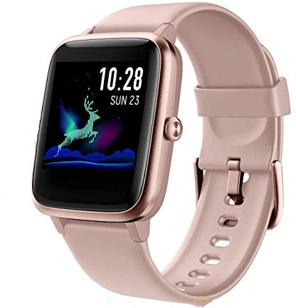 Yilu Reloj inteligente, IP68 resistente al agua con 18 modos deportivos, rastreador de actividad física con monitor de frecuencia cardíaca, reloj inteligente para mujeres, hombres, niños, impermeable