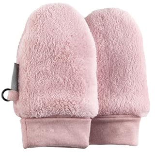 Sterntaler Fäustlinge ohne Daumen aus Teddyflausch mit Bündchen aus Stretchmaterial (Bio) Unisex - Baby und Kinder Handschuhe gefüttert - mattrosa, 2