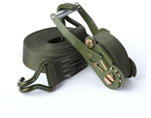 Spanngurte Ratschengurt aus Metall Polyester Grün für LKW Motorrad Transport