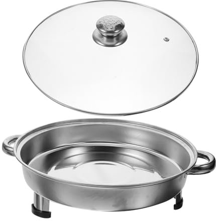 VINTORKY Warmhaltepfanne Rechteckig Bräter -bräter Tablett Grillplatte Snackplatte Backblech Fischbräter Pfanne Zum Braten